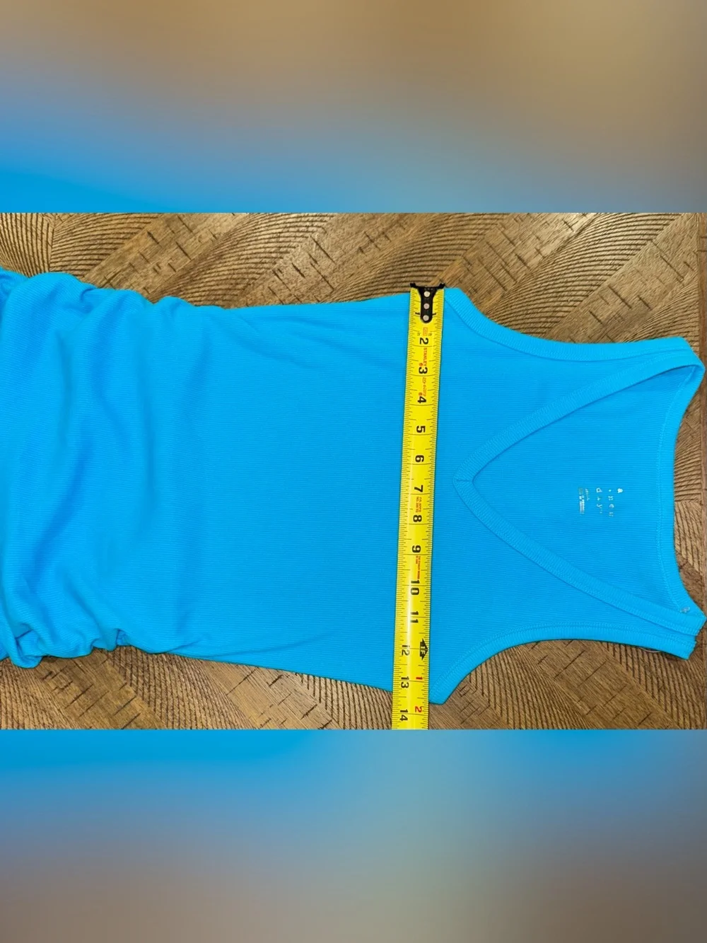 🩵 Bright Turquoise Blue V-Neck Midi Ruched Dress w/ Low Side Slit - size Small - Picture 11 of 15